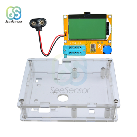 LCR-T4 Mega328 Multimeter Transistor Tester ESR Meter Diode Triode Capacitance ESR Meter MOS PNP NPN LCR 12864 LCD Screen Tester ► Photo 1/6