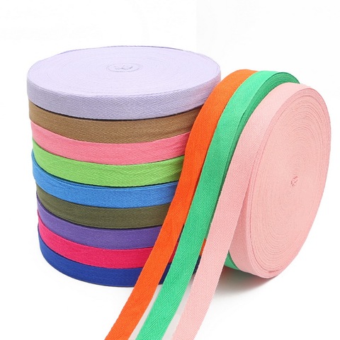 5Meter 2cm Multi Color Herringbone Tape Ribbons 100% Cotton Woven Ribbon Sewing Overlock Cloth Strap Belt DIY Accessories ► Photo 1/6