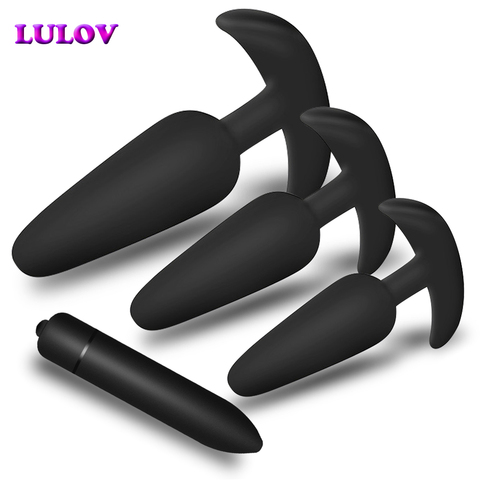 Safe Silicone Anal Plug Dildo Vibrator Sex toys for Men Women Prostate Massager Butt Plugs Intimate Goods Adults Gay Product ► Photo 1/6