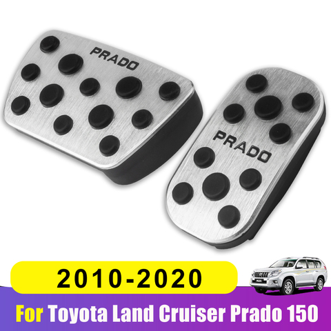 Aluminum Car Foot Fuel Pedals Accelerator Brake Pedal Pad Covers For Toyota Land Cruiser Prado 150 2010-2016 2017 2022 ► Photo 1/6