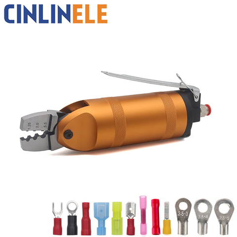 Pneumatic Air Crimping Pliers Crimper Shear Cutter Tools Metal for Wire Connector Terminal Nipper Parts Clamp scissors Body Head ► Photo 1/6