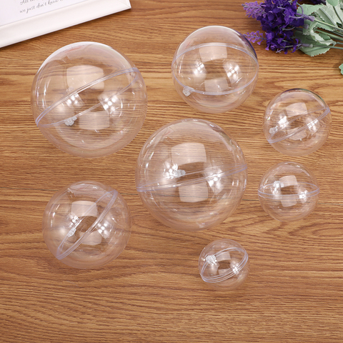 5Pcs/Set Clear Plastic Bath Bomb Mold Mould Round Heart Egg Shape Ball Sphere Bath Bomb Accessories Fillable Ball DIY Bath Tool ► Photo 1/6