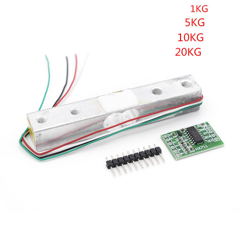 Load Cell 1KG 5KG 10KG 20KG HX711 AD Module Weight Sensor Electronic Scale Aluminum Alloy Weighing Pressure Sensor ► Photo 1/6