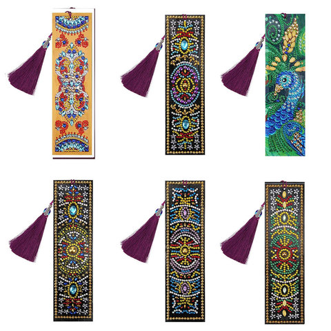 DIY Special Shaped Diamond Painting Bookmark Embroidery Tassel Bookmarks