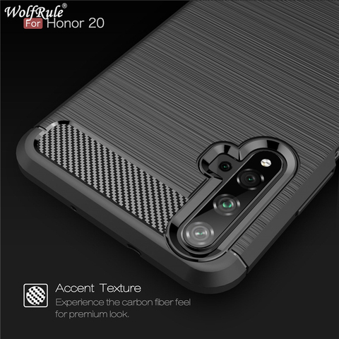 For Cover Huawei Nova 5T Case Hard Shockproof Bumper Carbon Fiber Phone Cover For Huawei Nova 5T Case Huawei Nova 5T 6 SE Fundas ► Photo 1/6