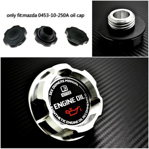 Silver Aluminum ENGINE Oil Cap For MAZDA RX7 RX8 323 FAMILIA BP 1.8L PROTEGE FSDET MIATA MX5 MX-5 ► Photo 1/2