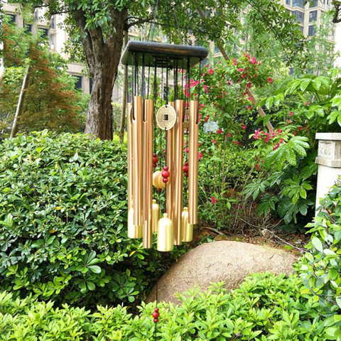 Copper Money Wind Chime Pendant Balcony Outdoor Yard Garden Home Decoration Metal Pipe Wind Chime Large Wind Chimes Bells Tubes ► Photo 1/6