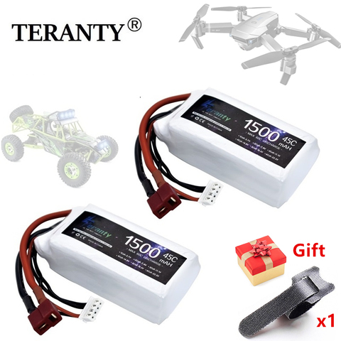 TERANTY 3s 45C 11.1V 1500mah Lipo Battery for RC Car Airplane Boat Quadcopter Spare Parts upgrade 11.1v Drones battery 1Pcs ► Photo 1/6