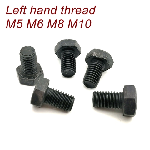 Left hand thread screws bolt M5 M6 M8 M10  Grade12.9 Hex head left hand thread bolt ► Photo 1/3