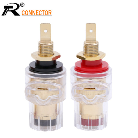 10PCS New arrival binding post banana socket connector 4mm banana plug amplifier speaker terminals Non-magnetic banana connector ► Photo 1/6