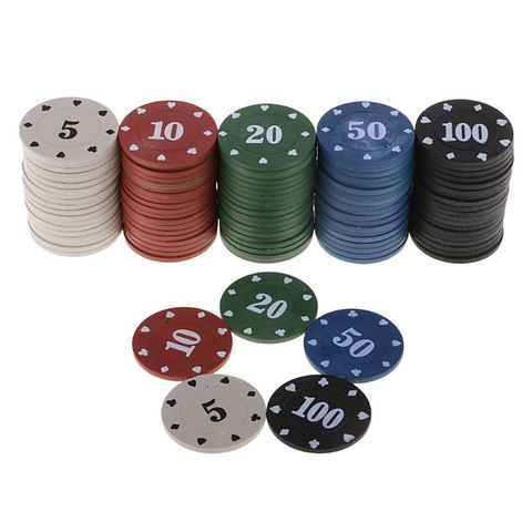 100pcs Round Plastic Casino Poker Card Game Baccarat Counting Accessories Dice Entertainment Chip 5/10/20/50/100 D25 19 - Price history & Review | AliExpress Seller - 4 Outdoor Store | Alitools.io