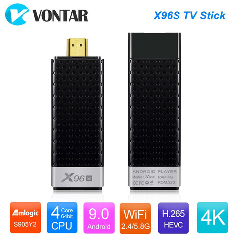 X96S TV Stick Android 9.0 Smart TV Box 4GB 32GB Amlogic S905Y2 TVBox Dual Wifi 4K BT4.2 1080P H.265 4K 60pfs X96 S 2GB 16GB ► Photo 1/6