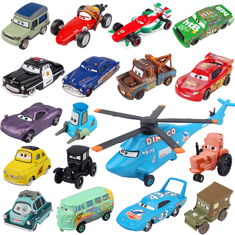 Disney Pixar Cars 2 3 Lightning McQueen Jackson Storm Doc Hudson Mater 1:55 Diecast Metal Alloy Model Car Birthday Gift Boy Toys ► Photo 1/6