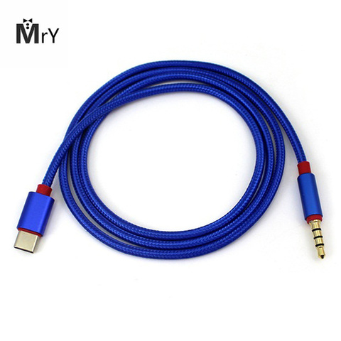 Type C Audio Cable USB Male to 3.5mm Jack Male Car AUX Audio Adapter Cable Google Pixel/XL Leeco Le Max 2/Pro 3 a laptop ► Photo 1/6