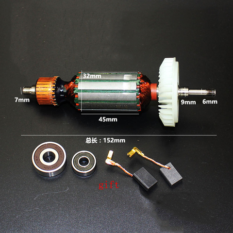 AC220-240V Armature Rotor Stator Replace for Makita 9523 9553 9555 NB HN 9553HB Angle Grinder Rotor Motor Power Tool Parts ► Photo 1/2