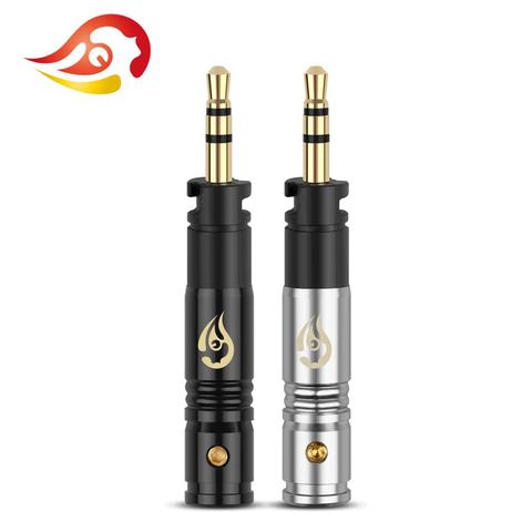 QYFANG 2.5mm 3 Pole Stereo Audio Jack Earphone Plug Metal Adapter Wire Connector For Precision Bass-driven Momentum HiFi Headset ► Photo 1/6