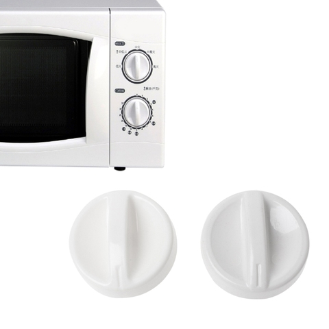 2Pcs Universal Microwave Oven Plastic Spool Rotary Knob Timer Control Switch New ► Photo 1/6