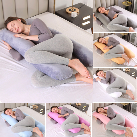 Pregnancy Pillow for Pregnant Women U-shaped Pregnant Pillow body Pillows for Sleeping Cushion Maternity High Quality 1.6kg ► Photo 1/6