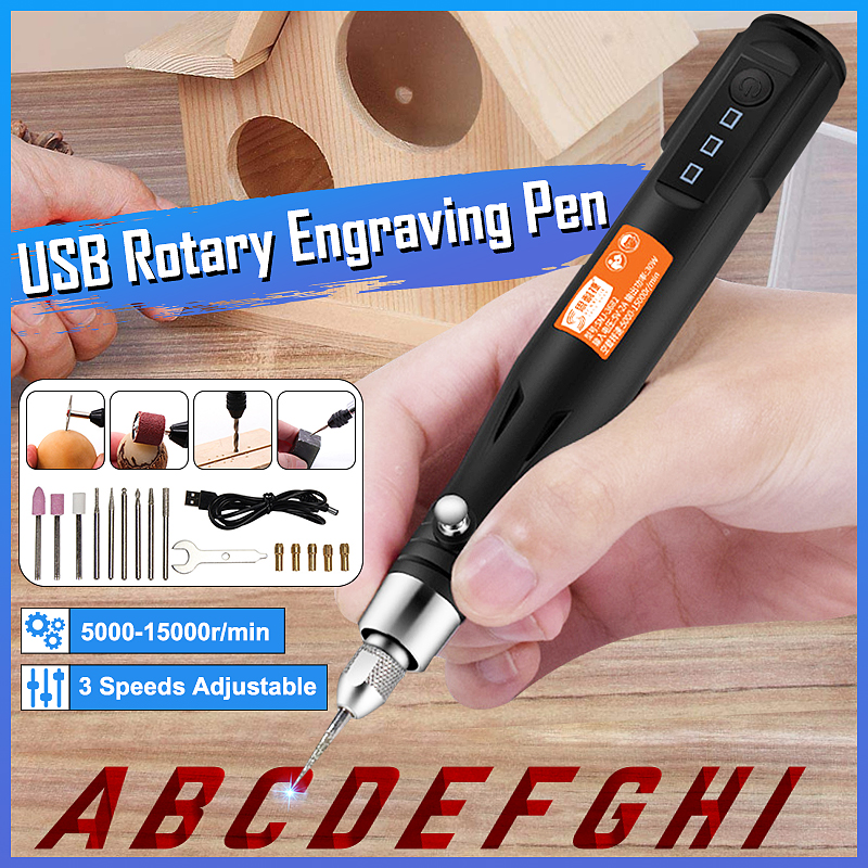 Cordless Electric Mini Drill Grinder Engraving Pen Variable Speed Rotary Tool 