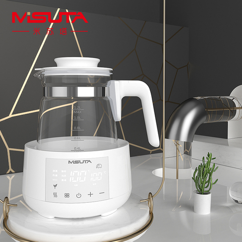 220V Constant Temperature Glass Kettle for Baby Milk Intelligent Water Sterilizer 1L Electric Kettle Baby Feeding Water Warmer ► Photo 1/6