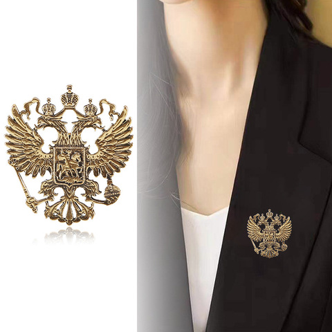 New Vintage Eagle Brooch Alloy Animal Lapel Pins Suit Shirt Badge Corsage Jewelry Brooches for Women Men Clothing Accessories ► Photo 1/6