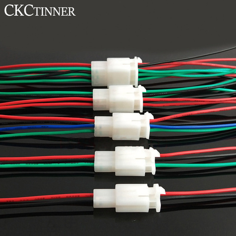 5sets 2.8mm 2/3/4/6/9 automotive pin 2.8 male electrical cable connector female cable terminal plug kits with line 10mm ► Photo 1/5