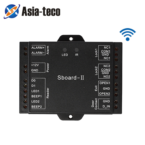 Sboard-II mini Wifi 2 Door Access Control Board Panel Dual Relay Access Control Board 2100 Users Wiegand 26-37 APP control ► Photo 1/6