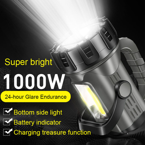 USB Rechargeable Flashlight charging long-range 2000 super bright multi-function xenon portable searchlight for outdoor camping ► Photo 1/6