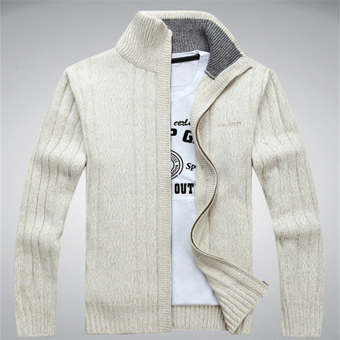 Men's Winter Sweater Casual Knitted Cardigan Jackets Thick Warm Clothing Cashmere Sweater Coats Outerwear Male Knit Sweater ► Photo 1/6