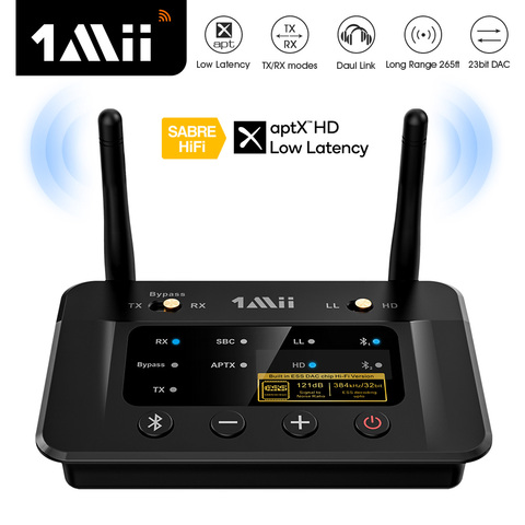 1Mii B03 Pro Bluetooth 5.0 Audio Receiver Transmitter  for TV Speaker PC aptX LL HD HiFi 32 bit 3.5mm Aux 2in1 Bluetooth Adapter ► Photo 1/6