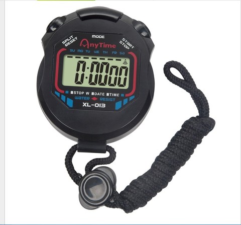 Classic Digital Professional Handheld LCD Chronograph Sports Stopwatch Timer Stop Watch With String 2022 New Sale ► Photo 1/5