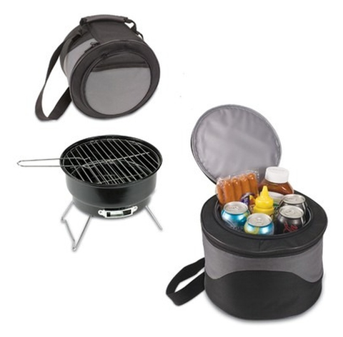 Portable BBQ Grill Non-stick Surface Folding Barbecue Charcoal Grill Mini Round Outdoor Camping Picnic BBQ Tool ► Photo 1/6