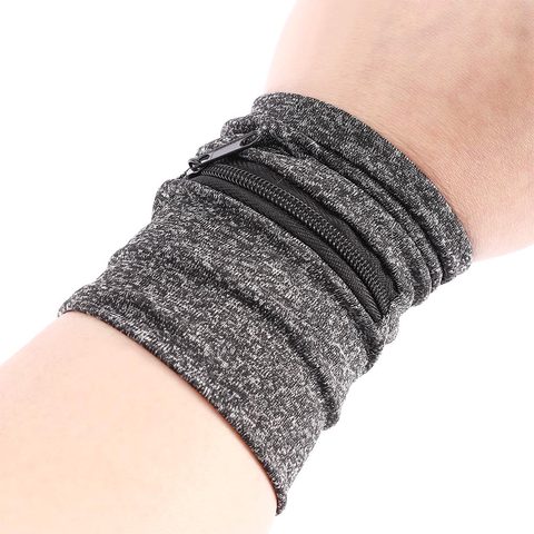Reflective Zipper Pocket Wrist Support Wrap Cycling Sports Wristband Sweatband/'