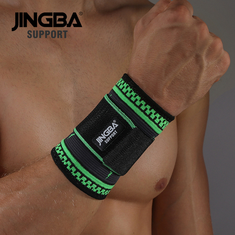 JINGBA SUPPORT New Nylon Wristband Support Fitness Bandage Wrist Support Protective gear wrist band men Tennis Badminton Brace ► Photo 1/6