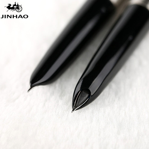 Jinhao 911 Pure Silver Steel Fountain Pen with 0.38mm Extra Fine Nib Smooth Writing Inking Pens for Christmas Gift Free Shipping ► Photo 1/6