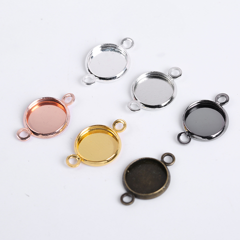 10-20Pcs/Lot Cabochon Base Tray Bezels Bracelet Necklace Diy Accessories Blank Charms Pendant Setting Base For Jewelry Making ► Photo 1/6