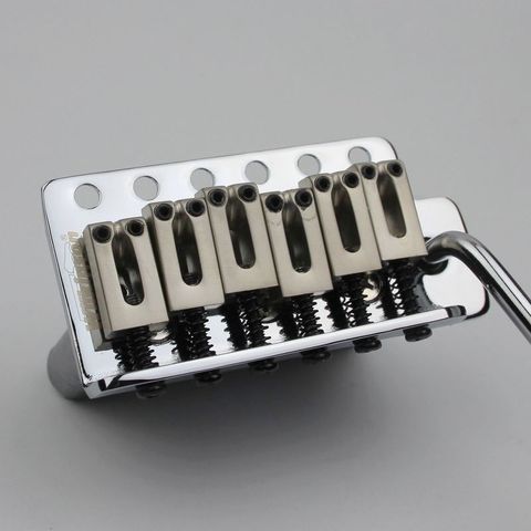 Wilkinson WOV02 6 Screw Type ST Electric Guitar Tremolo System Bridge for Strat Guitar Chrome Silver ► Photo 1/5