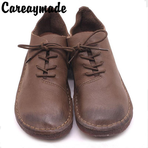 Careaymade-Early autumn new 2022 hand custom-made original Sen's ancient genuine leather shoes,round head casual women's shoes ► Photo 1/6