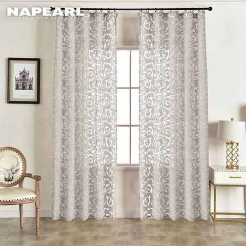 NAPEARL European Style Jacquard Home Textile Window Treatments Cortinas for Living Room Balcony ► Photo 1/6