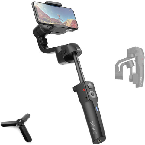 MOZA Mini S Smartphone Gimbal, One-Button Zoom Object Tracking Foldable 3 Axis Stabilizer for Iphone/Huwei/Samsung/Xiaomi ► Photo 1/6