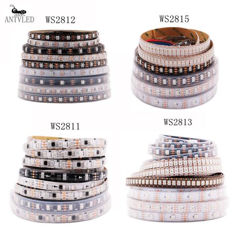 RGB LED Strip WS2811 WS2812B WS2813 WS2815  Individually Addressable Tape Light 30/60/144Leds/m, DC5V /12V 1-5M ► Photo 1/6