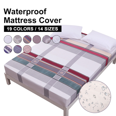 MECEROCK New Coming Waterproof Mattress Pad Protector Mattress Cover Fitted  Sheet Separated Water Bed Linens with Elastic Rubber - Price history &  Review, AliExpress Seller - mecerock Official Store
