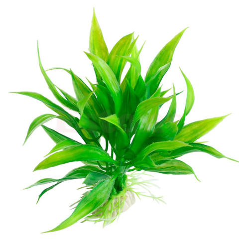 1PCS Plastic Manmade Water Plant Grass Green 15cm Height for Aquarium Decoration Supplies ► Photo 1/5