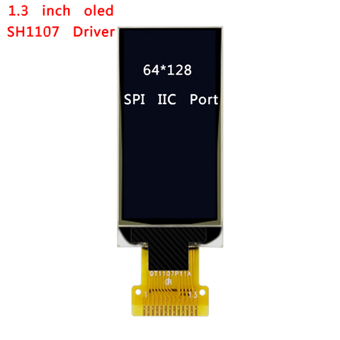 1.3 inch 13P SPI Serial White OLED WISMEC RX Gen 3 Gen3 Display cigarette vape mod Vertical Screen SH1107 Driver 64*128 IIC Port ► Photo 1/2