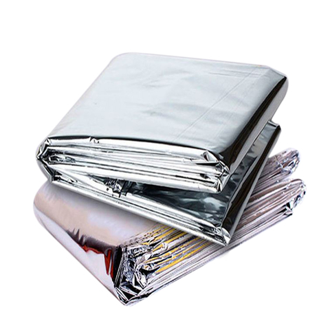 2pcs 210*130cm Emergency Warm Cover Mylar Film Foldable Thermal Heat Reflective Blanket for Camping First Aid Natural Disasters ► Photo 1/6