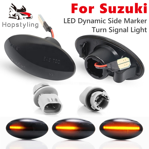 LED Dynamic Side Marker Light Signal Blinker for Suzuki Grand Vitara Swift MZ EZ FZ Jimny Splas APV Arena Alto SX4 S-Cross XL7 ► Photo 1/6