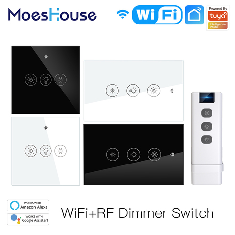 New WiFi RF Smart Light Dimmer Switch 2/3Way Muilti-Control Smart Life/Tuya APP Control Works with Alexa Google Voice Assistants ► Photo 1/1