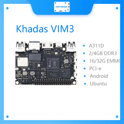 Khadas VIM3 SBC: 12nm Amlogic A311D Soc With 5.0 TOPS NPU ► Photo 1/6