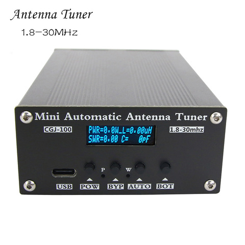 New ATU-100 1.8-30MHz Mini Automatic Antenna Tuner 0.91