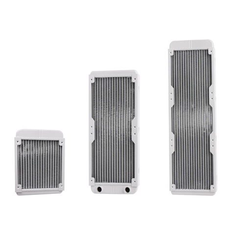 1PC White 120/240/360mm Aluminium Water Cooling Computer Radiator Water Cooler 18 Tube CPU Heat Sink Exchanger ► Photo 1/6